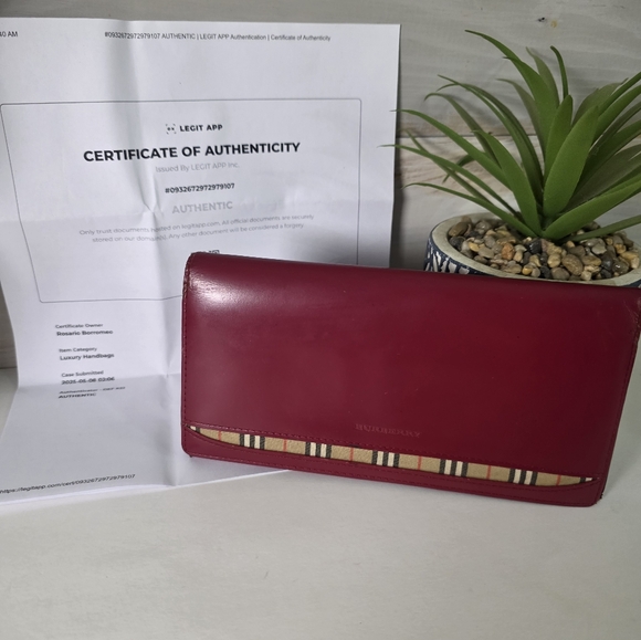 Burberry Nova Check leather long wallet,  Burberry check Pattern - Picture 1 of 14